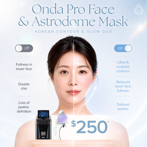 ONDA Pro and Astrodome Mask facial treatment at Cheongdam Korean Skin Management Singapore